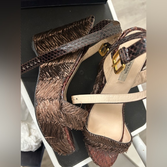 Prada platform wedge size 8.5 - Picture 9 of 9